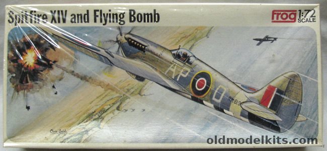 Frog 1/72 Spitfire XIV and V-1 Flying Bomb, F194 plastic model kit